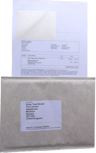 Amazon and Ebay Despatch Note Invoice Integrated Label Paper